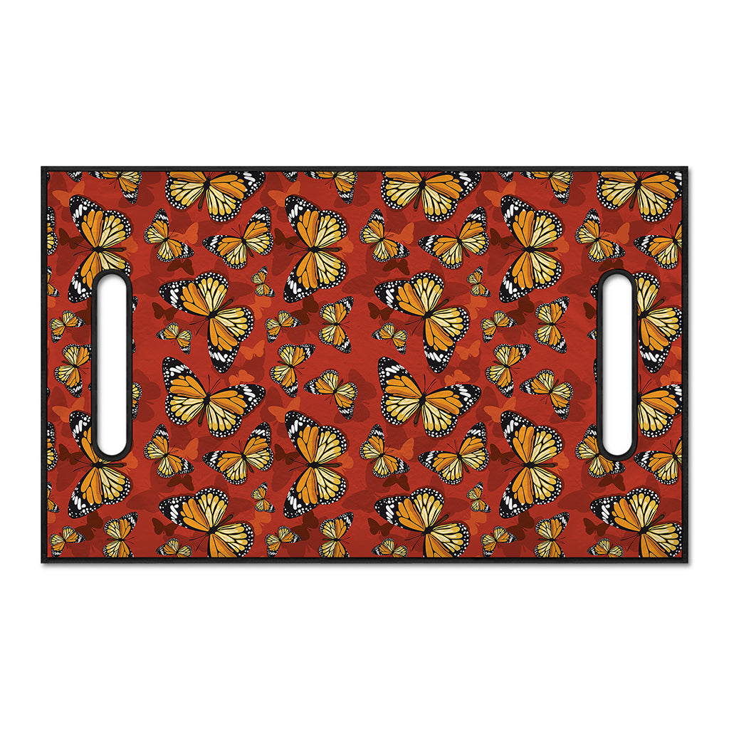 Orange Monarch Butterfly Print Golf Cart Seat Cover