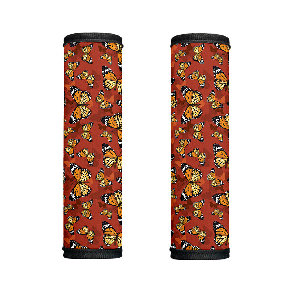 Orange Monarch Butterfly Print Handle Covers