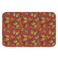 Orange Monarch Butterfly Print Indoor Door Mat