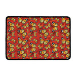 Orange Monarch Butterfly Print Kitchen Mat