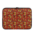 Orange Monarch Butterfly Print Laptop Sleeve