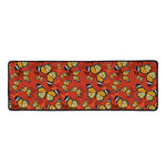 Orange Monarch Butterfly Print Long Kitchen Mat