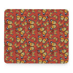 Orange Monarch Butterfly Print Mouse Pad