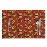 Orange Monarch Butterfly Print Placemat