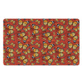 Orange Monarch Butterfly Print Polyester Doormat
