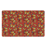 Orange Monarch Butterfly Print Polyester Doormat