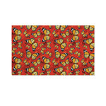Orange Monarch Butterfly Print Polyester Flag