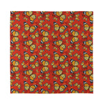 Orange Monarch Butterfly Print Silk Bandana