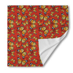 Orange Monarch Butterfly Print Silk Bandana