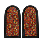Orange Monarch Butterfly Print Skillet Handle Cover