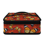 Orange Monarch Butterfly Print Small Lunch Bag