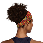 Orange Monarch Butterfly Print Sports Headband