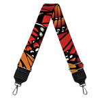 Orange Monarch Butterfly Wings Print Bag Strap