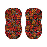 Orange Monarch Butterfly Wings Print Bar Stool Covers