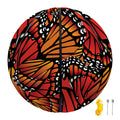 Orange Monarch Butterfly Wings Print Basketball