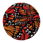Orange Monarch Butterfly Wings Print Basketball