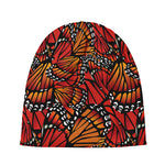 Orange Monarch Butterfly Wings Print Beanie