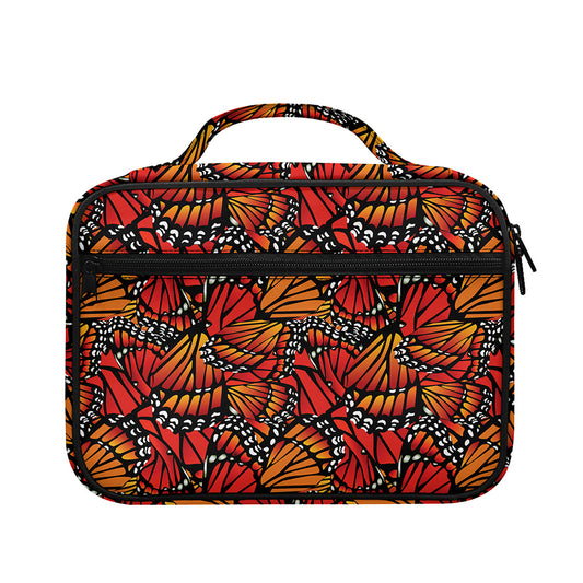 Orange Monarch Butterfly Wings Print Briefcase Bible Bag