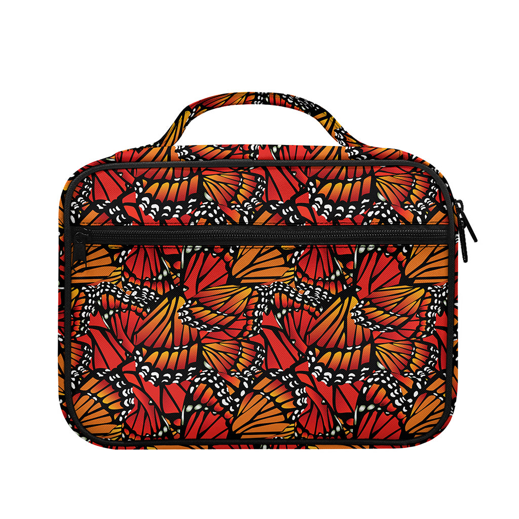 Orange Monarch Butterfly Wings Print Briefcase Bible Bag