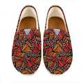 Orange Monarch Butterfly Wings Print Casual Shoes