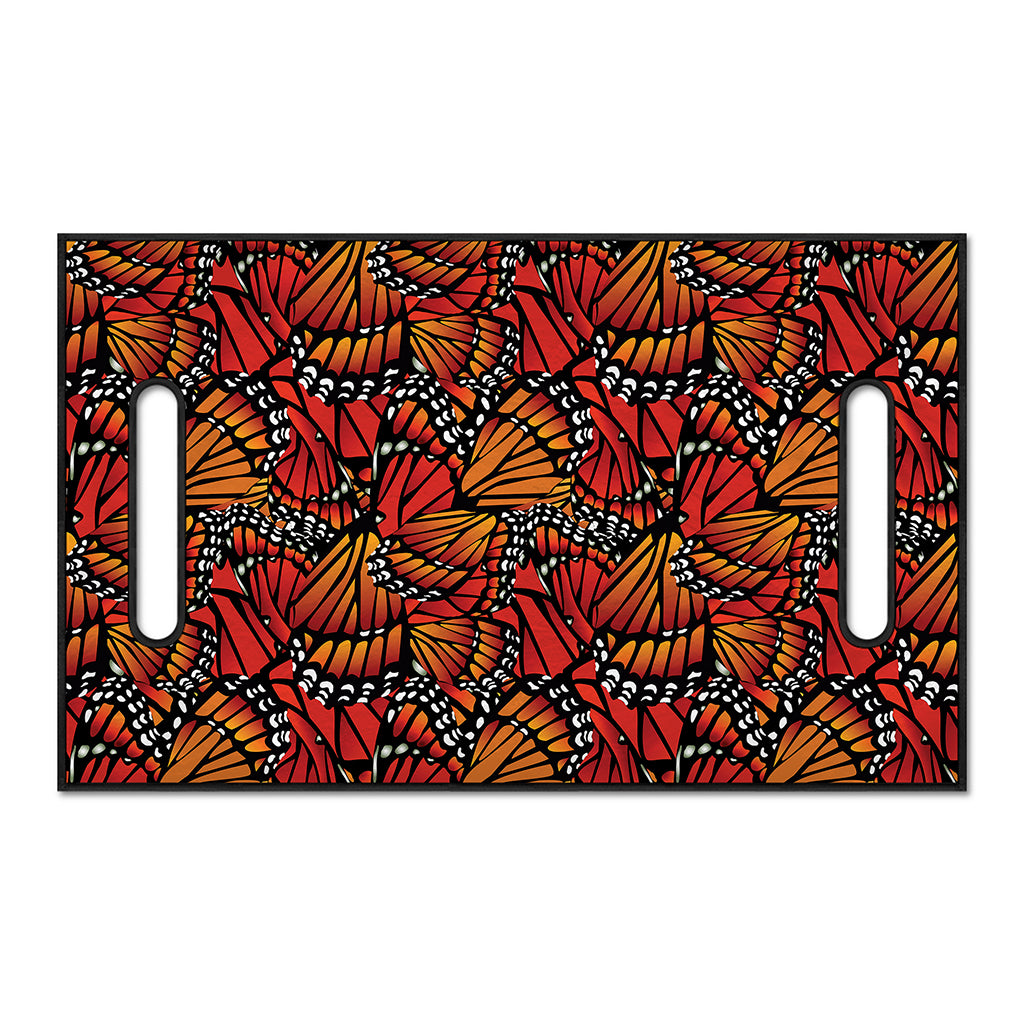 Orange Monarch Butterfly Wings Print Golf Cart Seat Cover