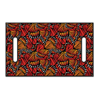 Orange Monarch Butterfly Wings Print Golf Cart Seat Cover