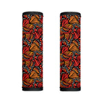 Orange Monarch Butterfly Wings Print Handle Covers