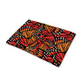 Orange Monarch Butterfly Wings Print Pet Cooling Mat Cover
