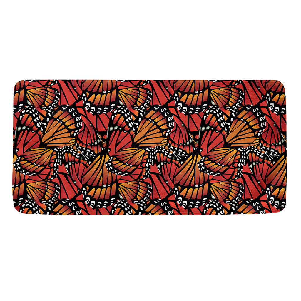 Orange Monarch Butterfly Wings Print Towel