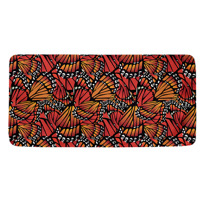 Orange Monarch Butterfly Wings Print Towel