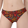 Orange Monarch Butterfly Wings Print Women's Panties