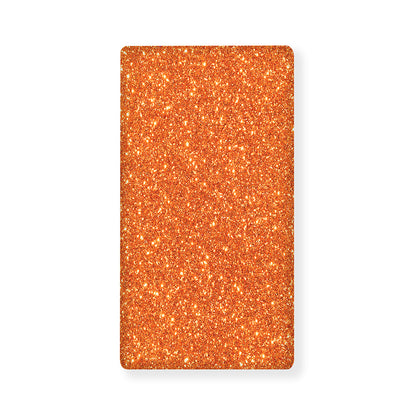 Orange (NOT Real) Glitter Print Baby Crib Sheet