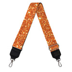 Orange (NOT Real) Glitter Print Bag Strap