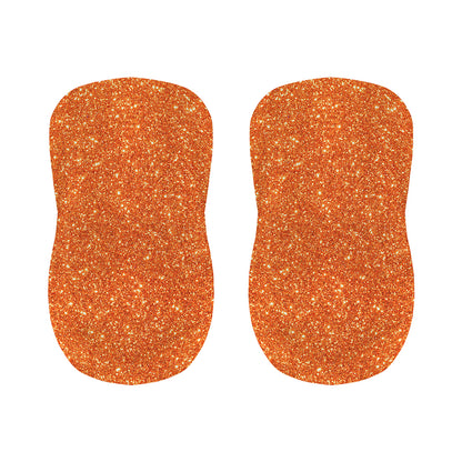 Orange (NOT Real) Glitter Print Bar Stool Covers
