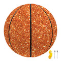 Orange (NOT Real) Glitter Print Basketball