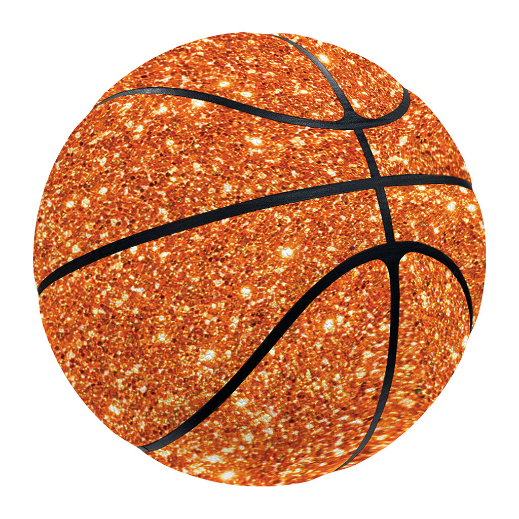 Orange (NOT Real) Glitter Print Basketball