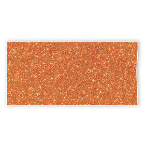 Orange (NOT Real) Glitter Print Beach Towel