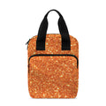 Orange (NOT Real) Glitter Print Bible Tote Bag
