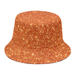 Orange (NOT Real) Glitter Print Bucket Hat