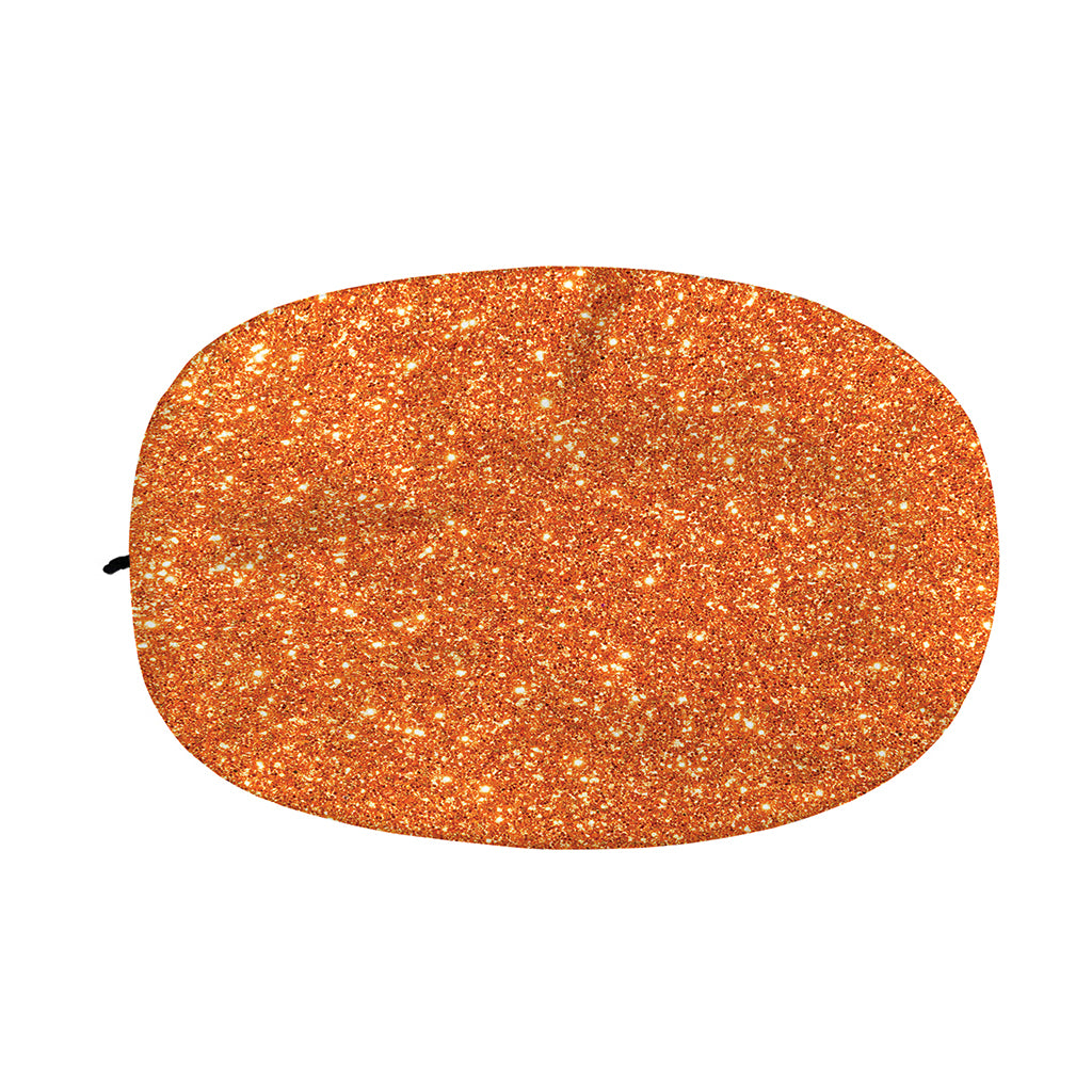 Orange (NOT Real) Glitter Print Car Side Mirror Covers