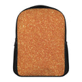 Orange (NOT Real) Glitter Print Casual Backpack