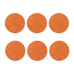 Orange (NOT Real) Glitter Print Coaster Set