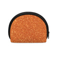 Orange (NOT Real) Glitter Print Coin Purse