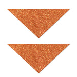 Orange (NOT Real) Glitter Print Dog Bandana