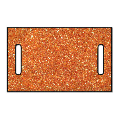 Orange (NOT Real) Glitter Print Golf Cart Seat Cover