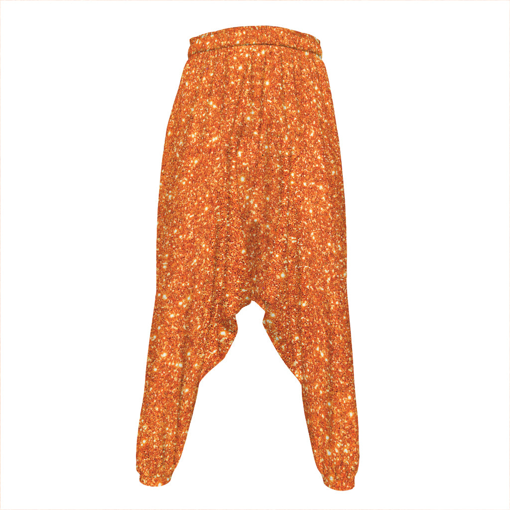 Orange (NOT Real) Glitter Print Hammer Pants