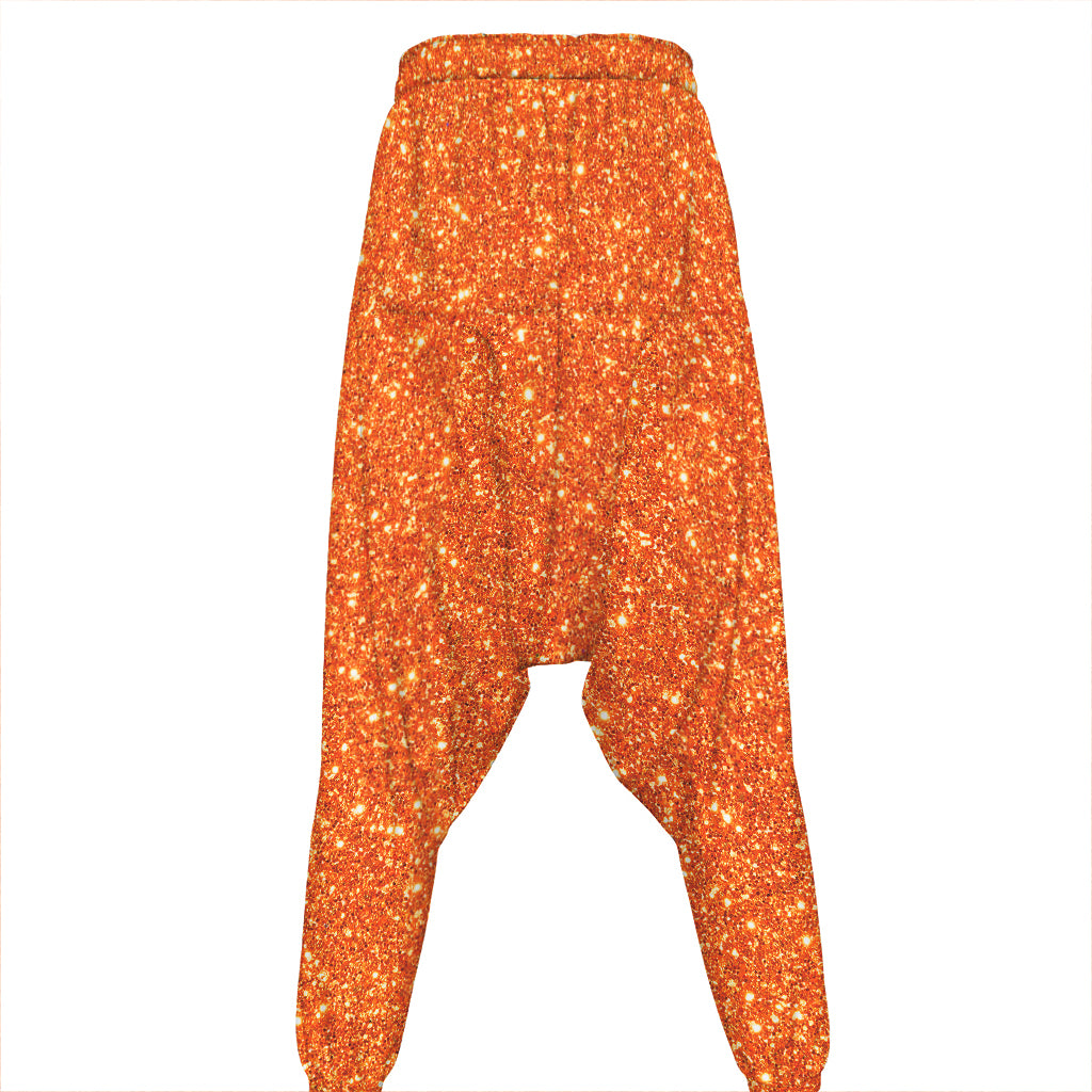 Orange (NOT Real) Glitter Print Hammer Pants