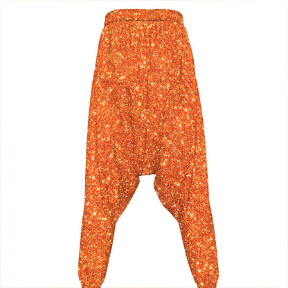 Orange (NOT Real) Glitter Print Hammer Pants