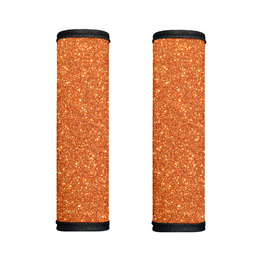 Orange (NOT Real) Glitter Print Handle Covers