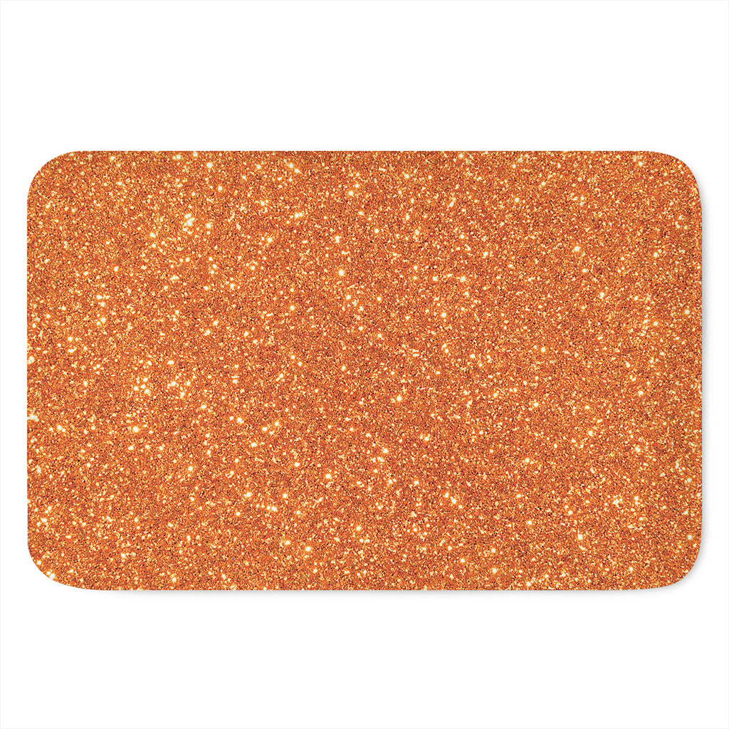 Orange (NOT Real) Glitter Print Indoor Door Mat